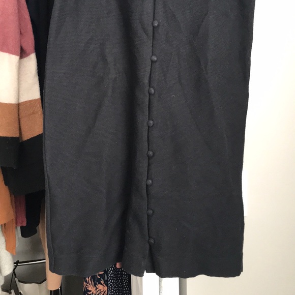 Madewell Black Button Texture & Thread Dress, NWOT - Picture 6 of 6